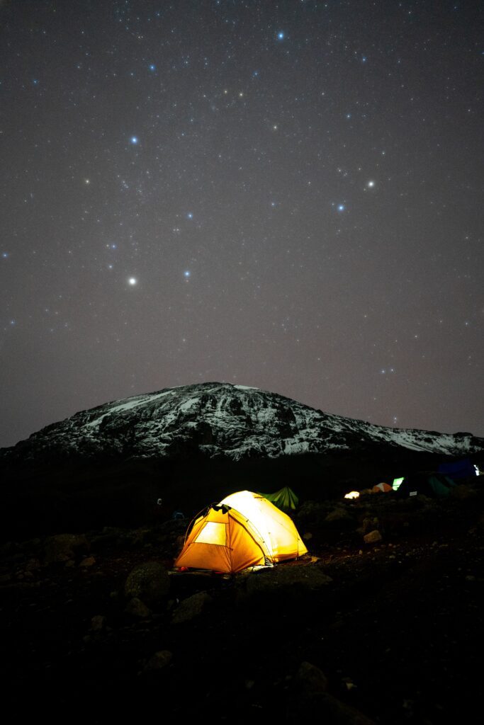 mount kilimanjaro at night
