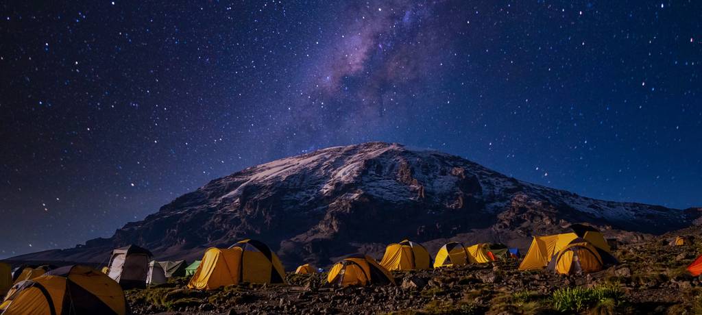 MOUNT KILIMANJARO AT NIGHT