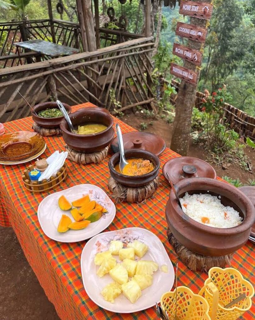 materuni waterfalls food