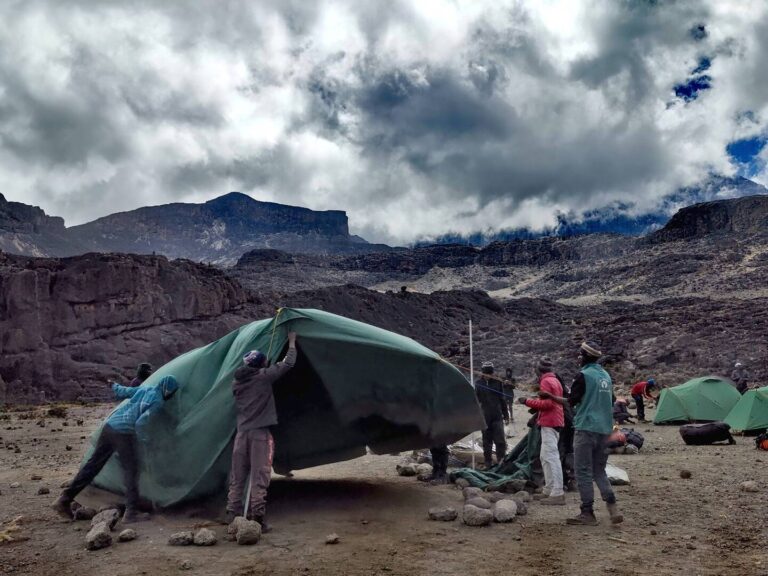 porters tent setup