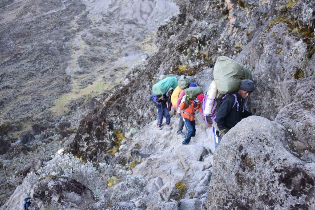 Kilimanjaro Porters barranco-wall